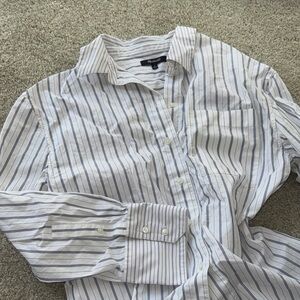 Women's Striped Button-Down Shirt